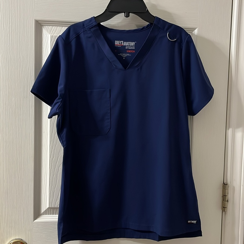 Grey's Anatomy Navy Blue Women's Top